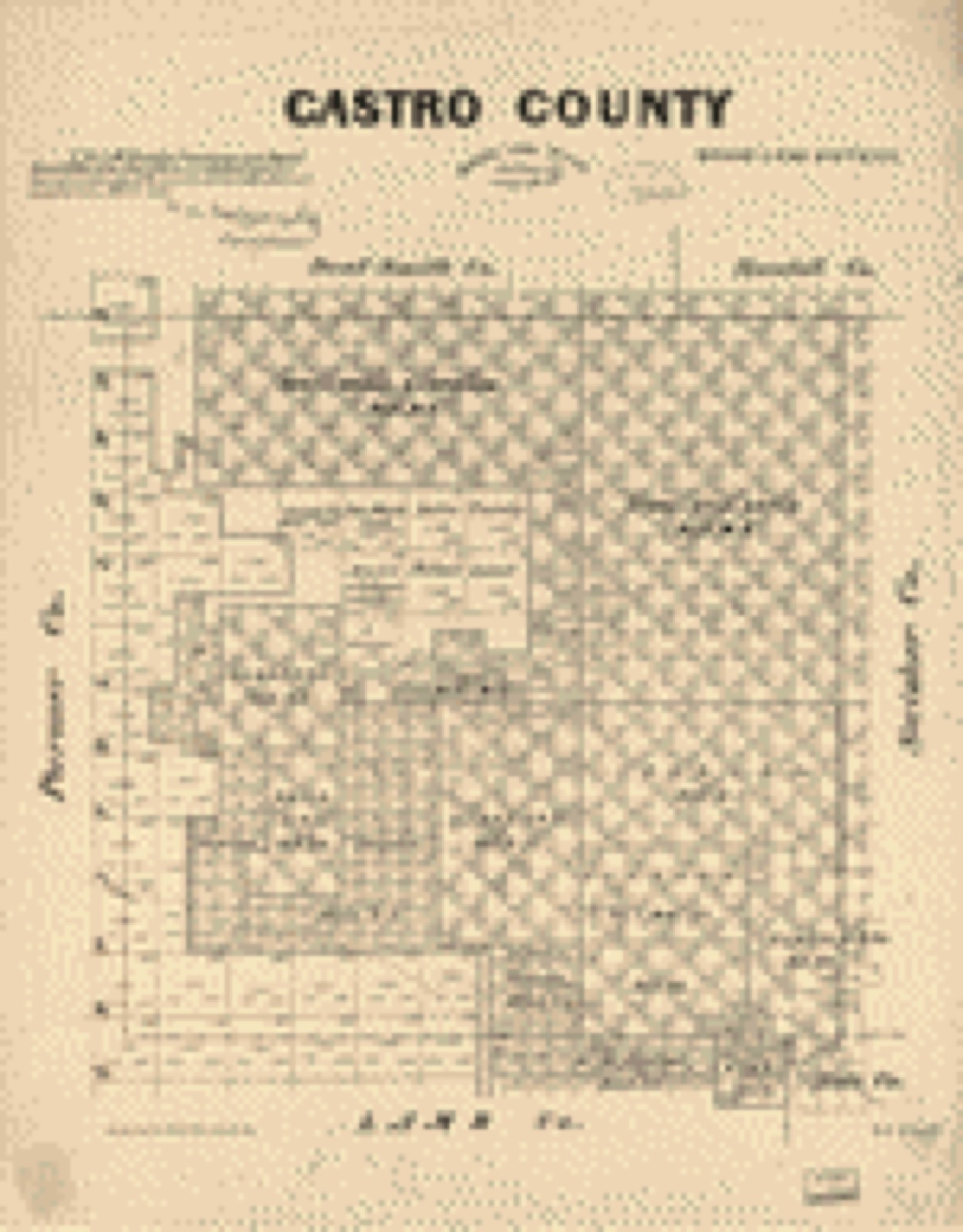 Land ownership map, 1891 - Castro County