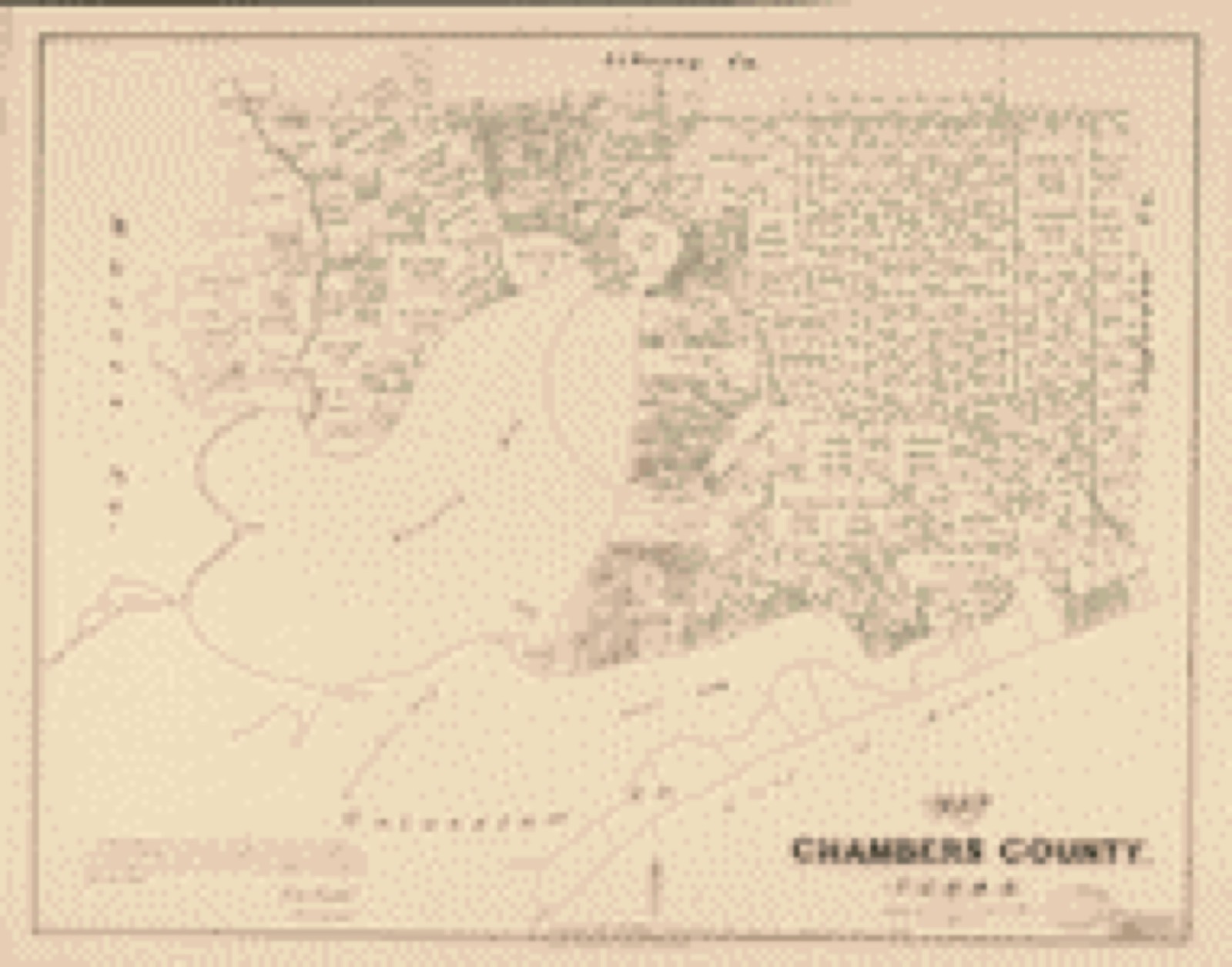 Land ownership map, 1879 - Map of Chambers County, Texas