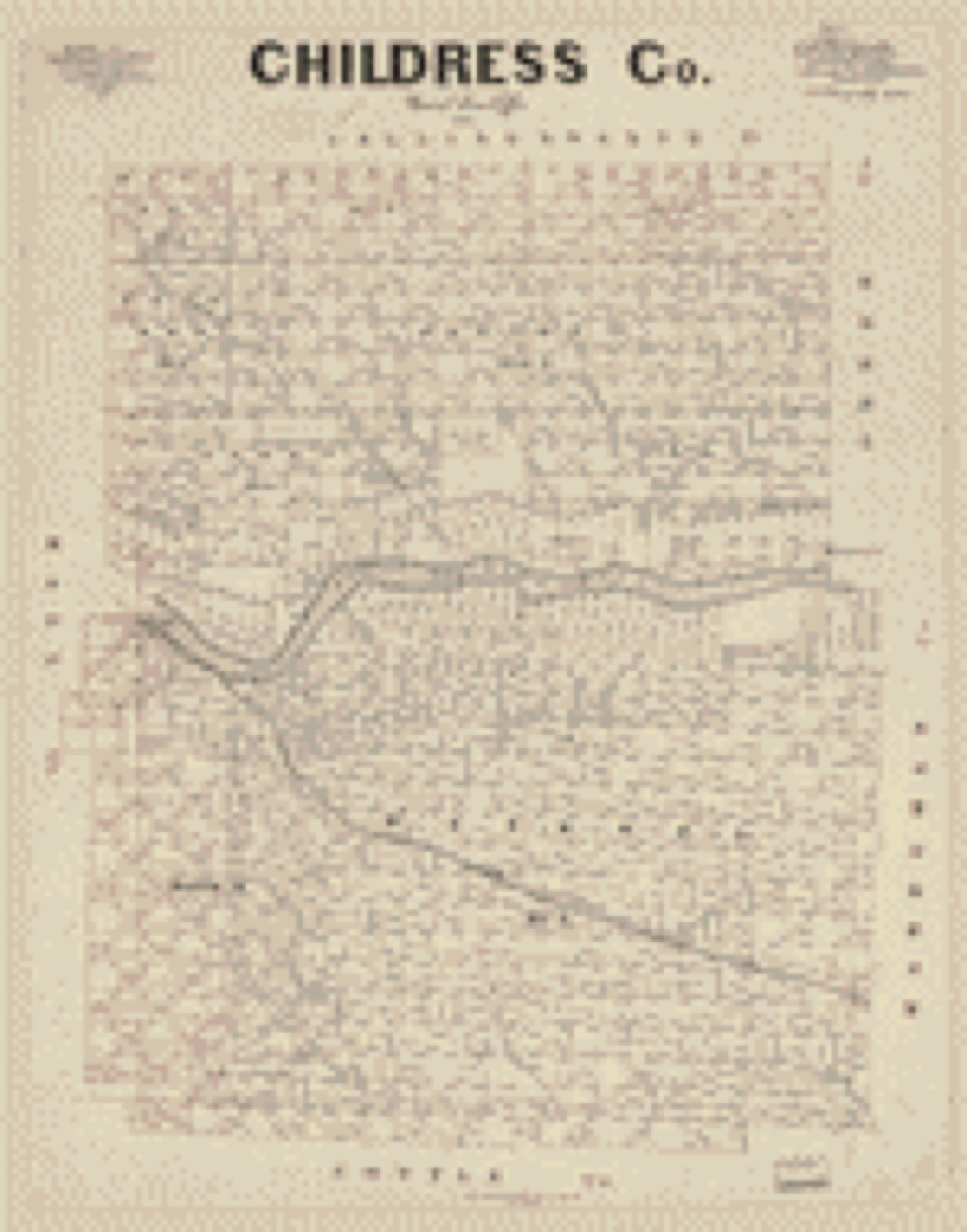 Land ownership map, 1892 - Childress Co