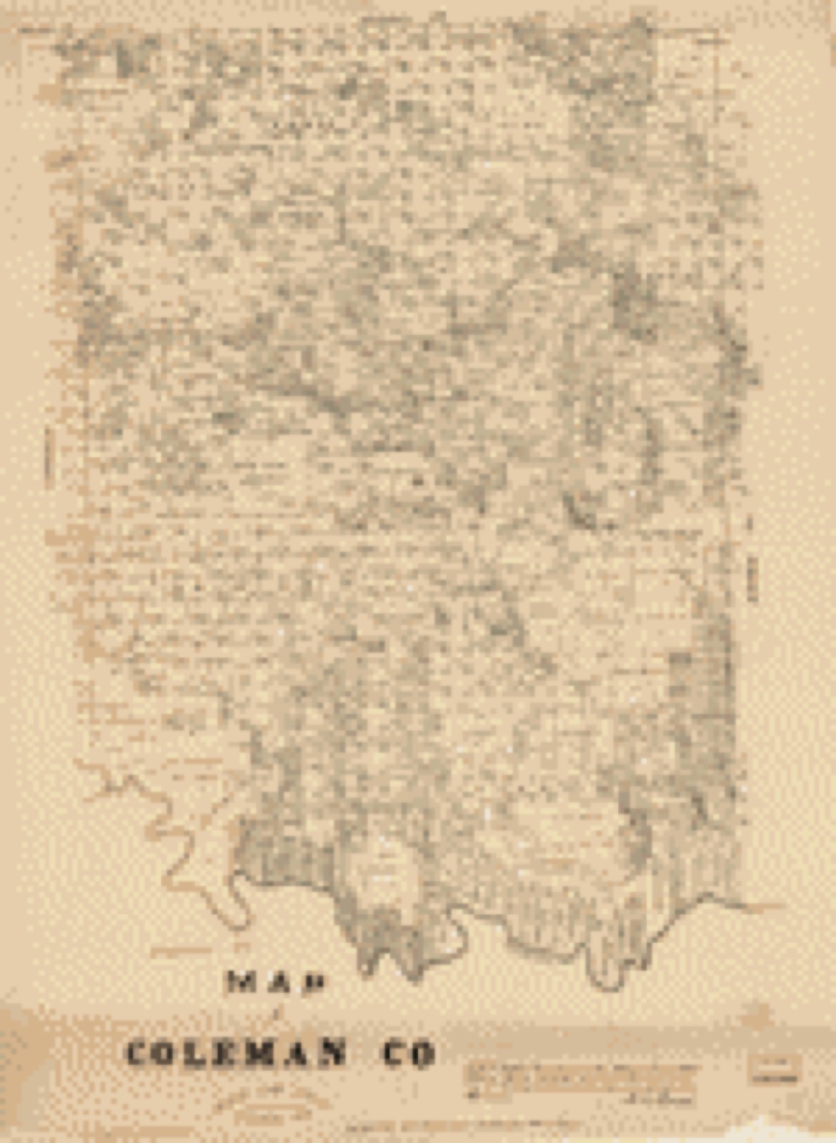 Land ownership map, 1879 - Map of Coleman Co