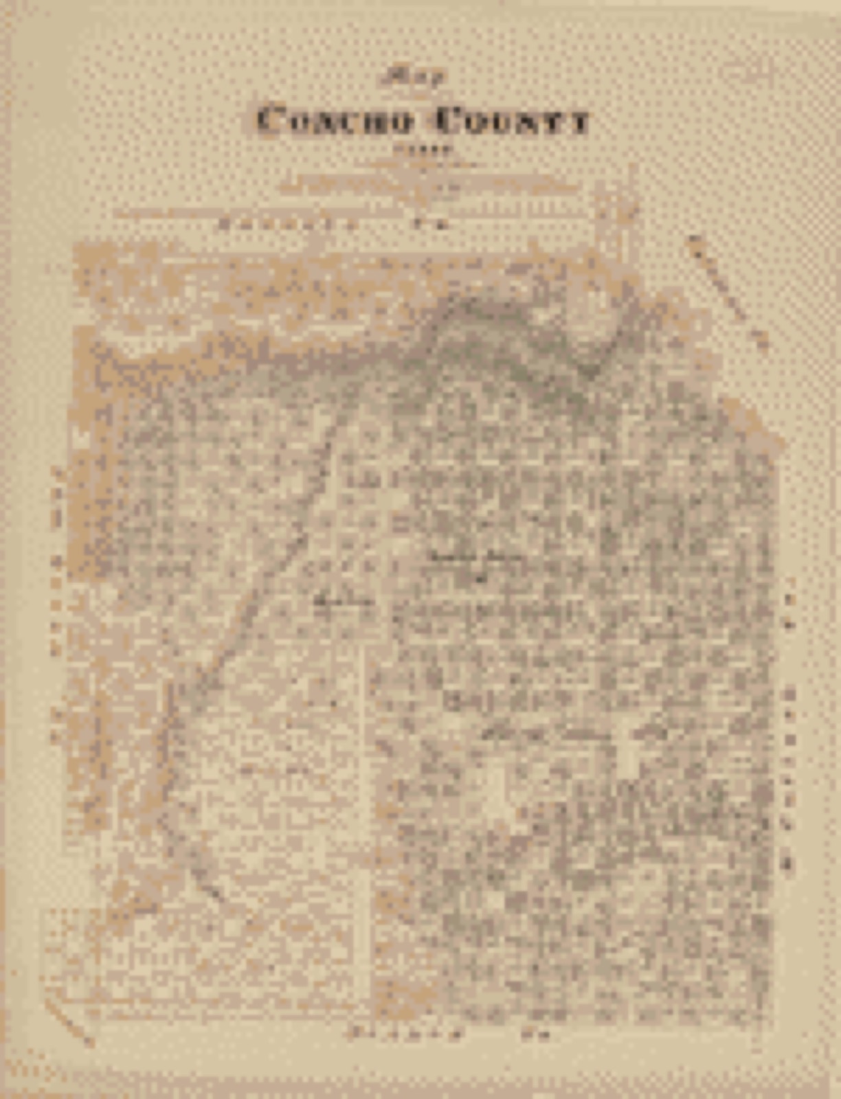 Land ownership map, 1879 - Map of Concho County, Texas