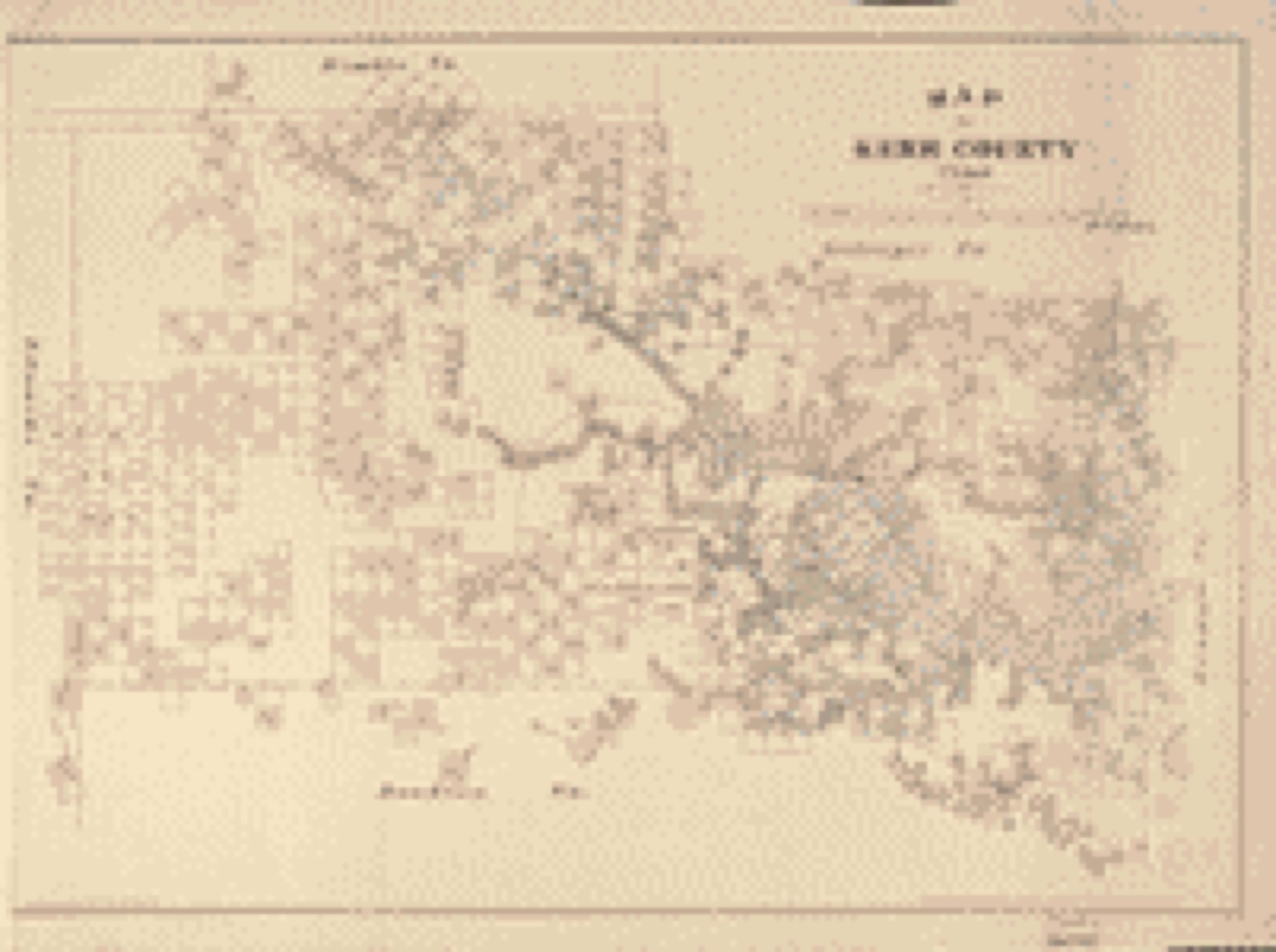 Land ownership map, 1879 - Map of Kerr County, Texas