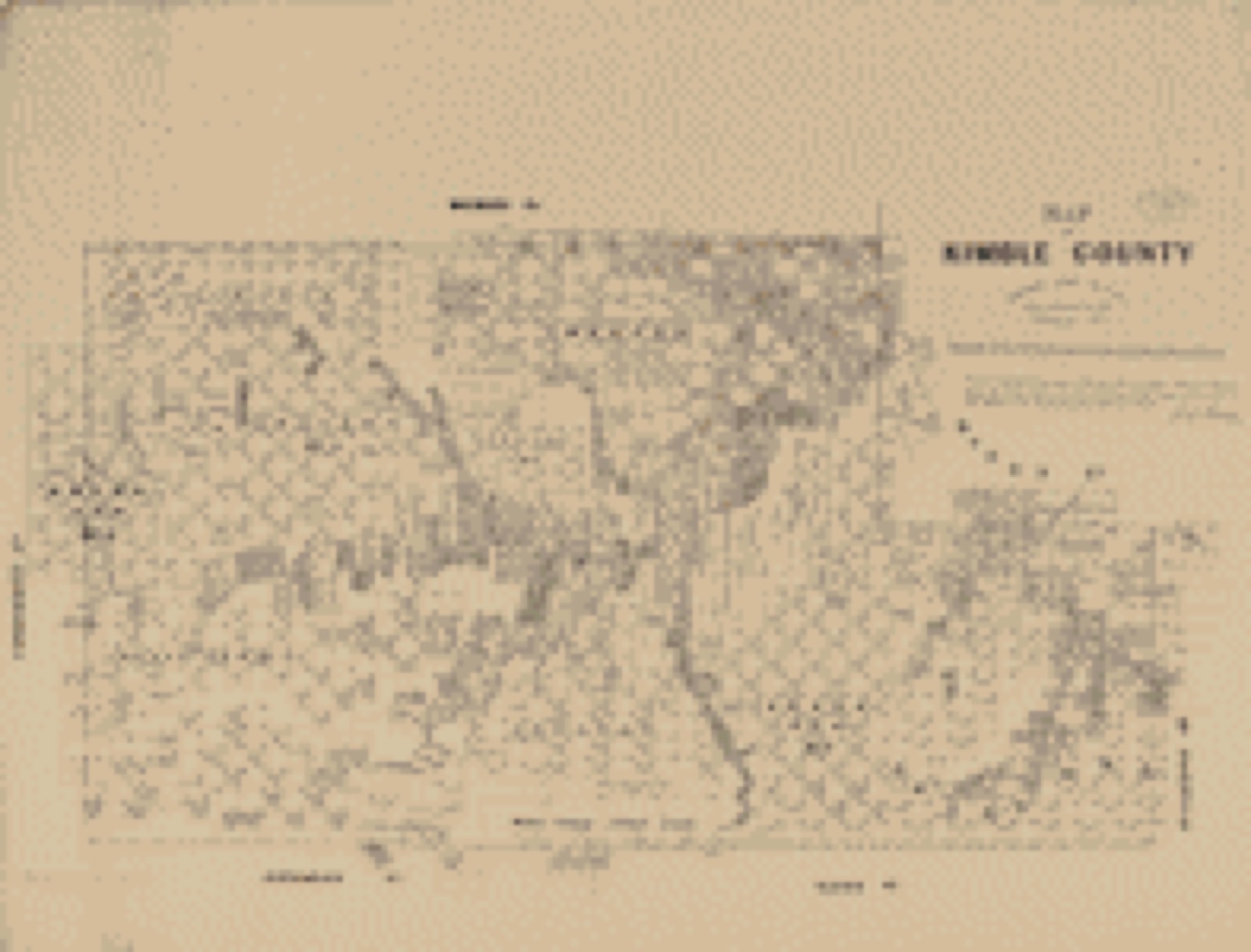 Land ownership map, 1879 - Map of Kimble County