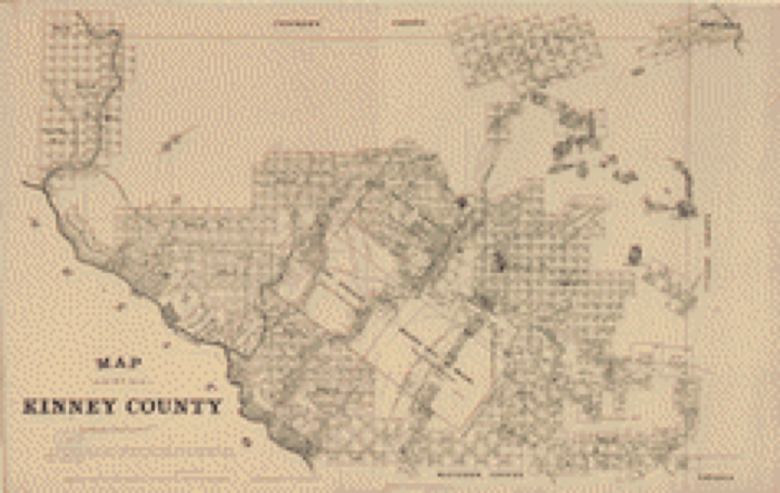 Land ownership map, 1879 - Map of Kinney County