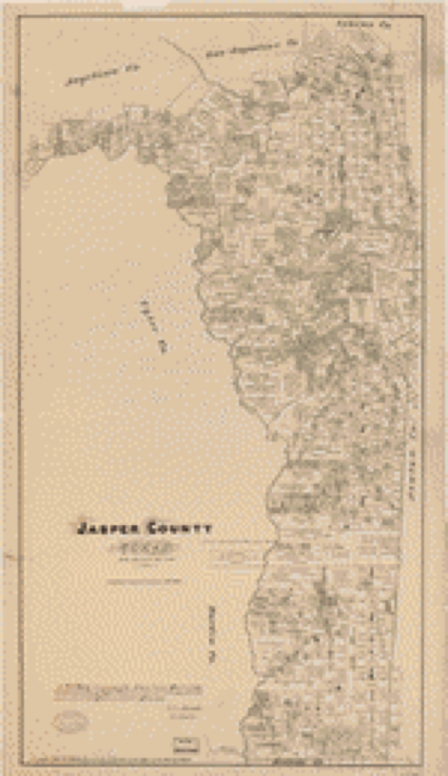 Land ownership map, 1879 - Jasper County, Texas