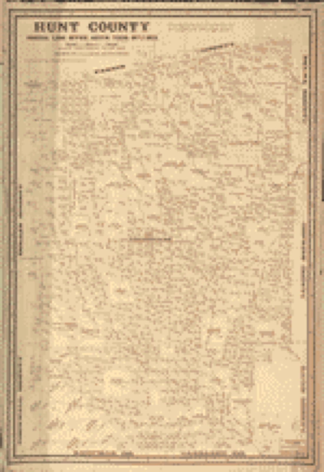 Land ownership map, 1873 - Hunt County