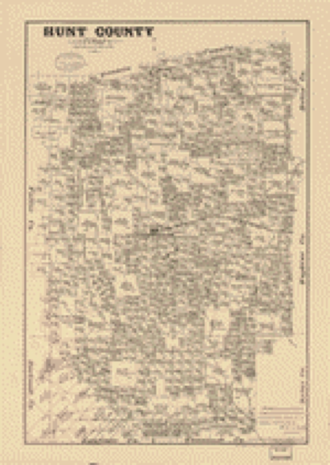 Land ownership map, 1879 - Hunt County, Texas