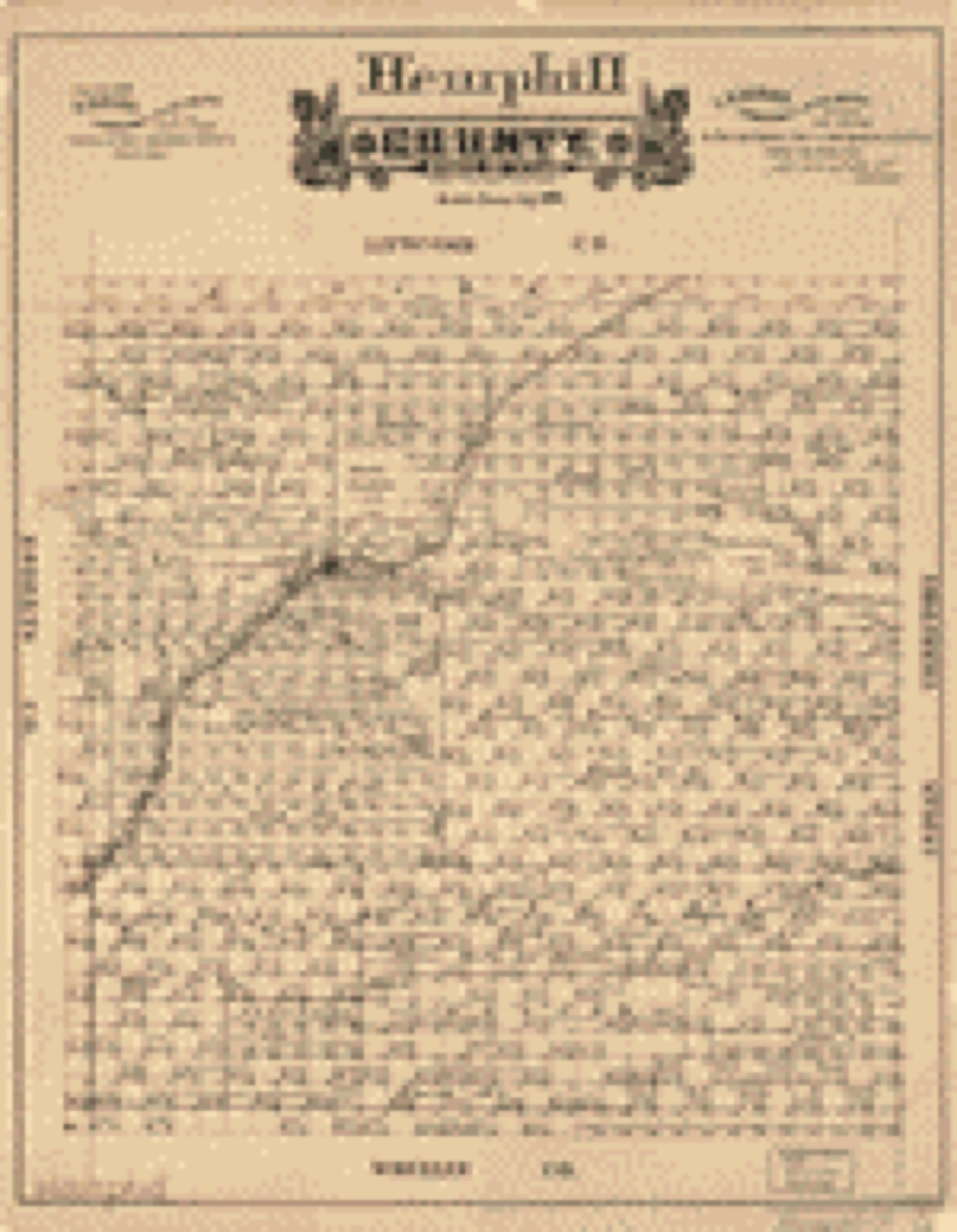 Land ownership map, 1888 - Hemphill County, state of Texas