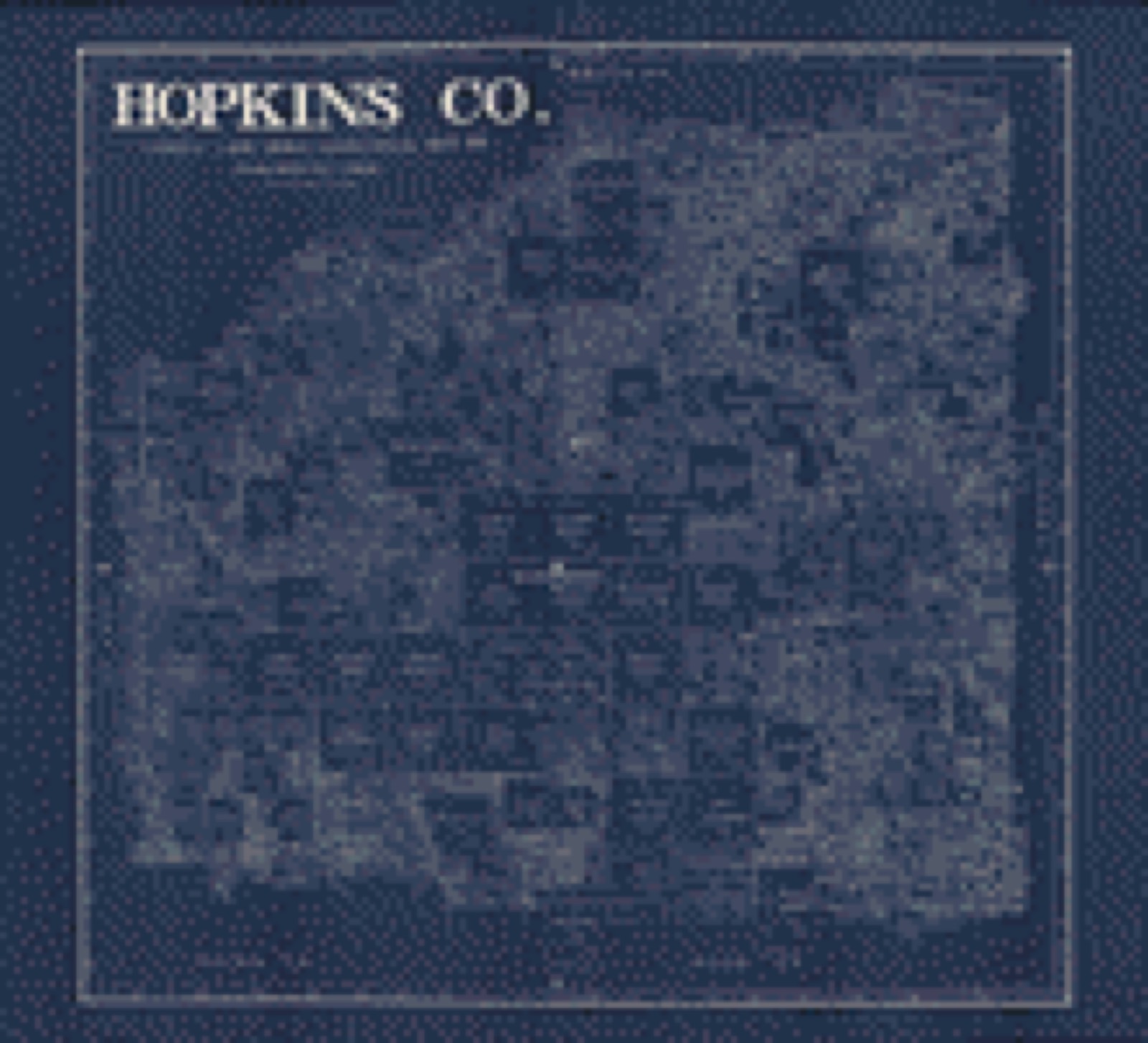 Land ownership map, 1885 - Hopkins Co