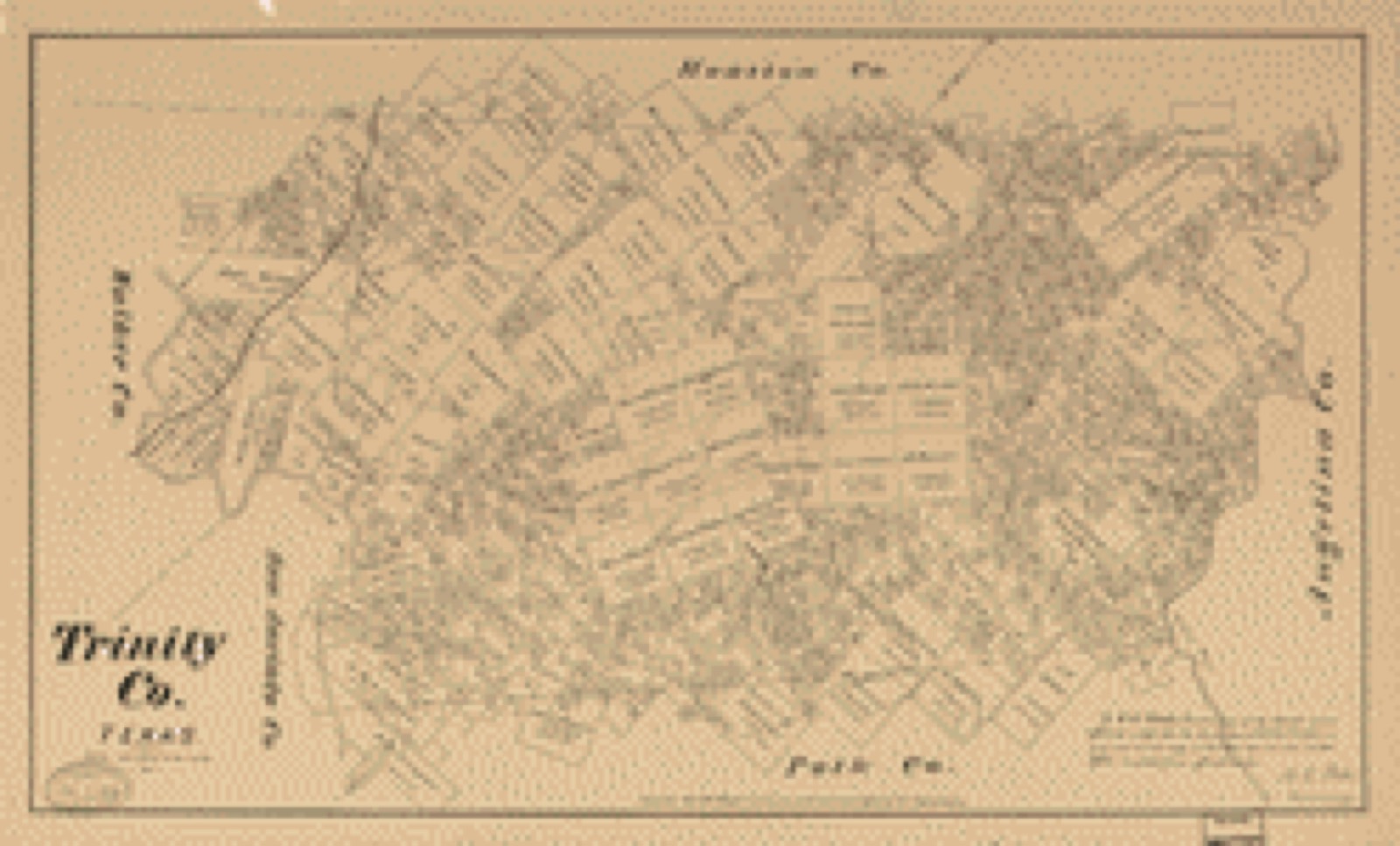 Land ownership map, 1879 - Trinity Co., Texas