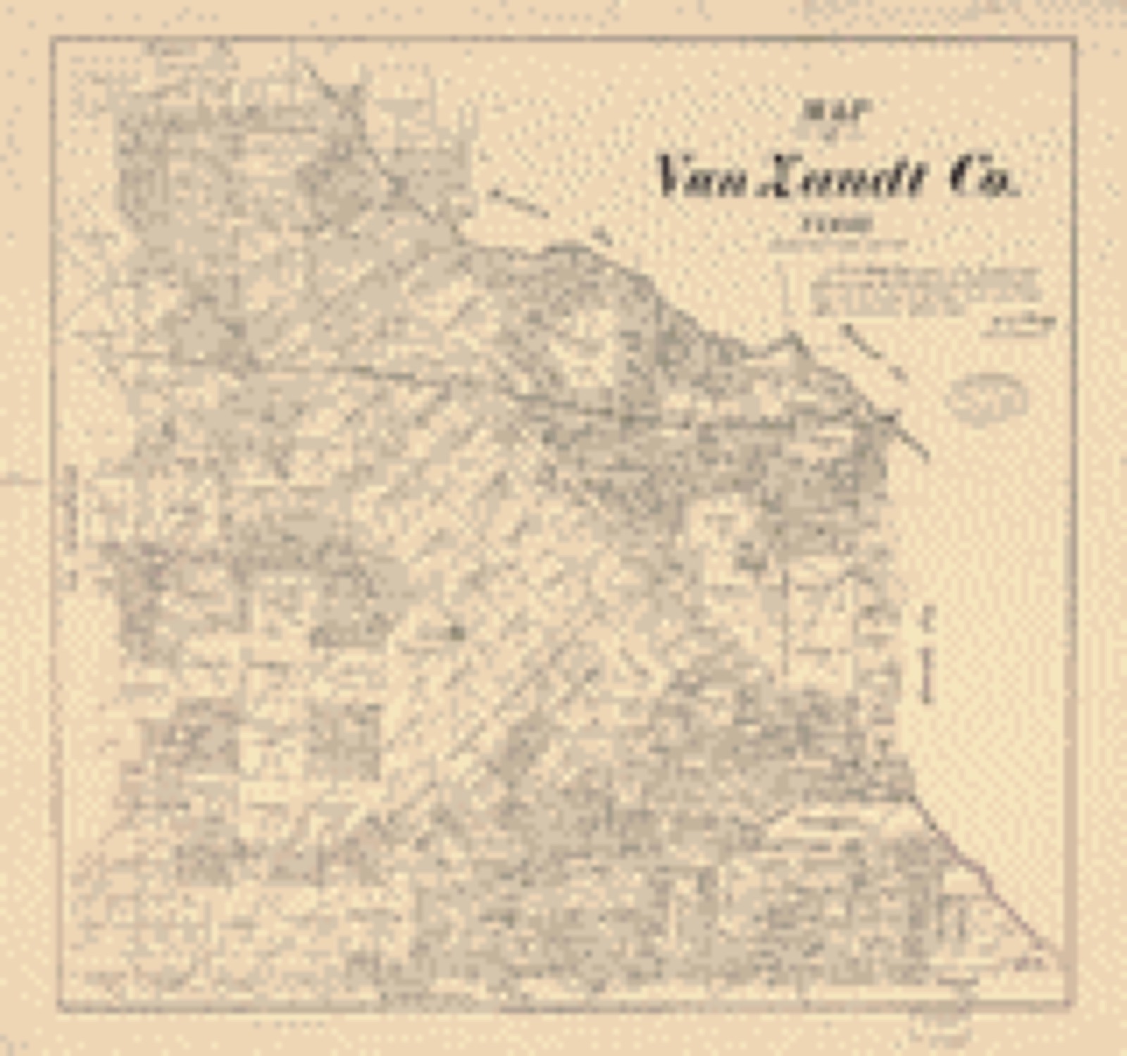 Land ownership map, 1884 - Map of Van Zandt Co., Texas