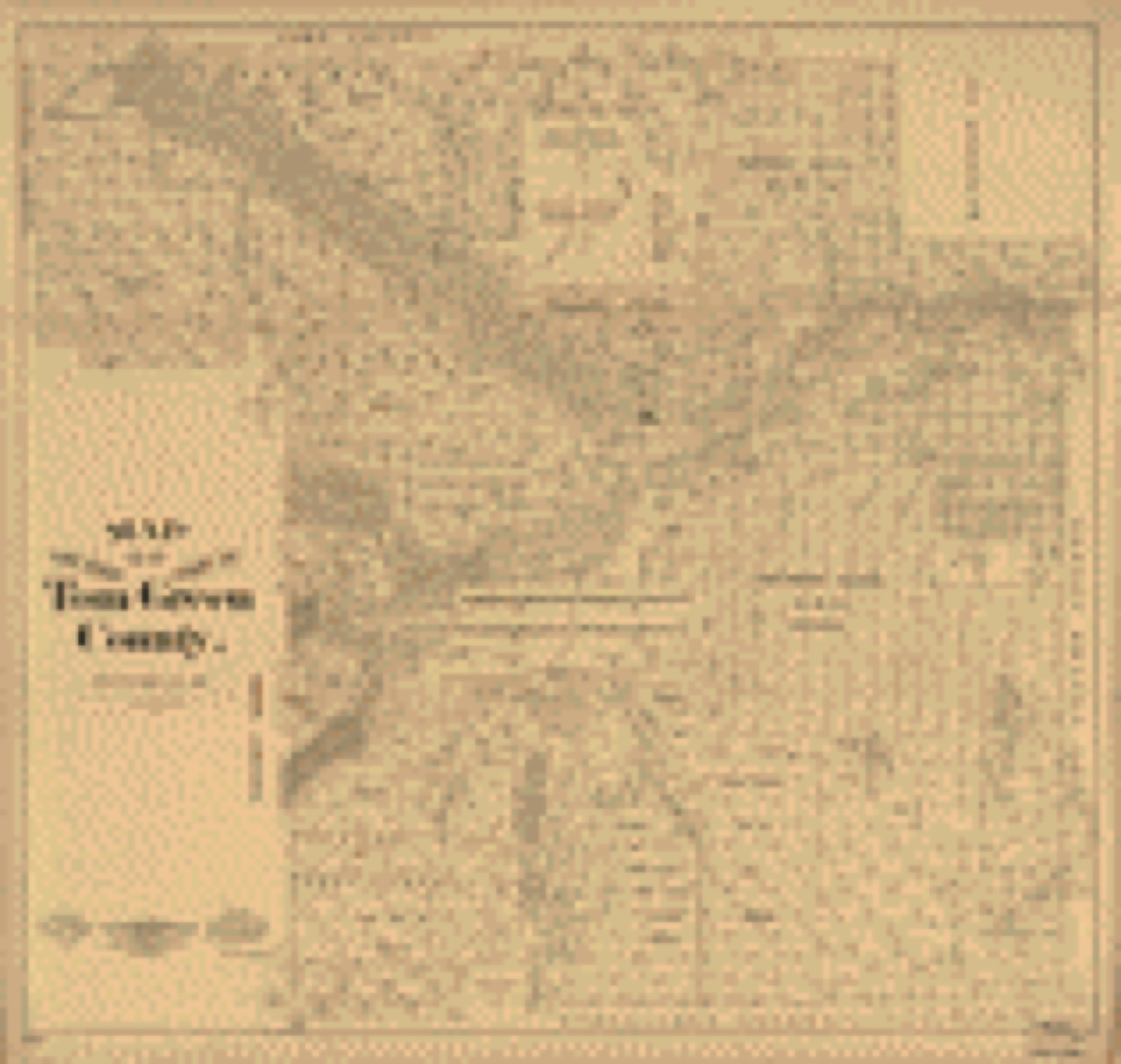 Land ownership map, 1894 - Map of the east part of Tom Green County