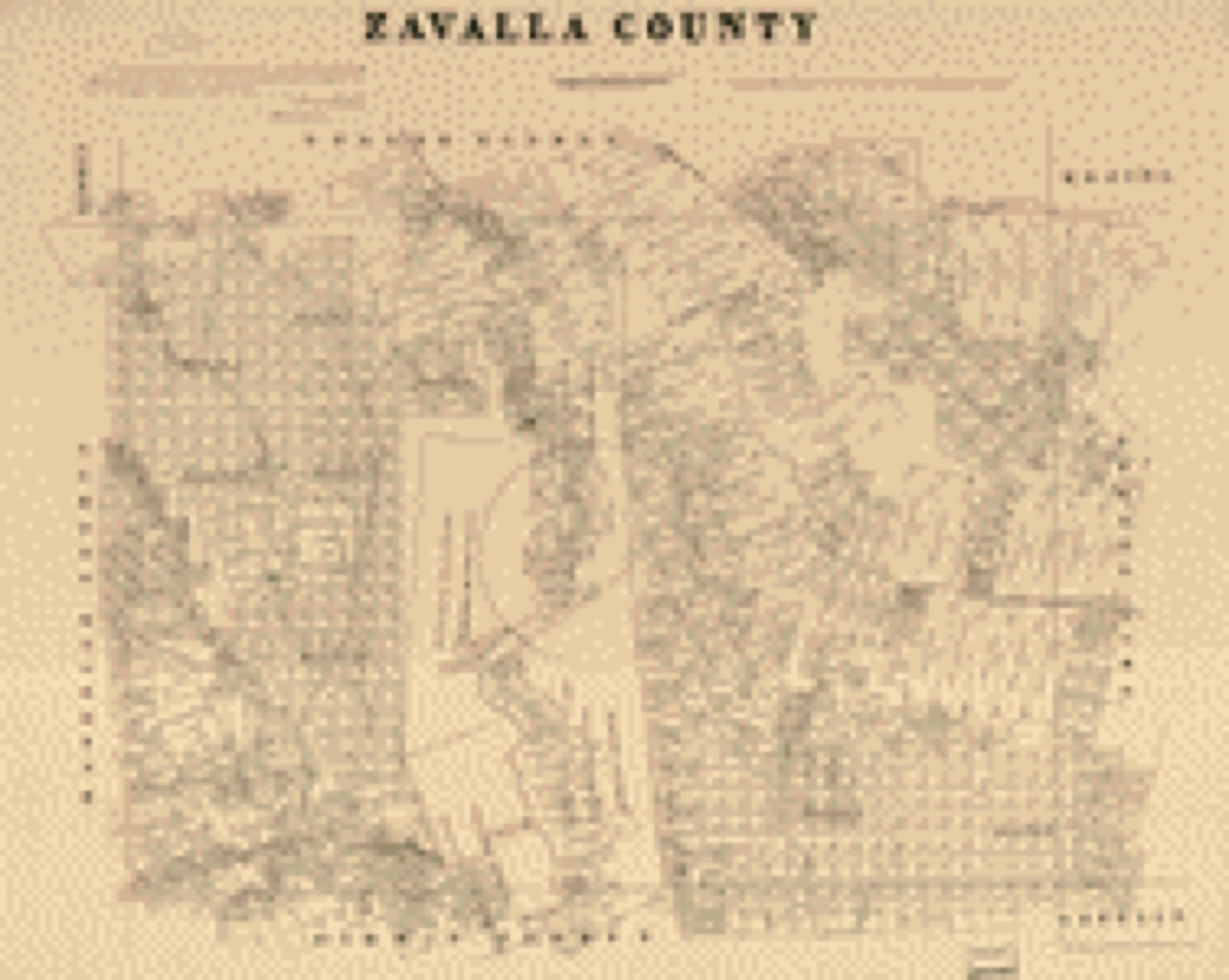 Land ownership map, 1879 - Zavalla [sic.] County