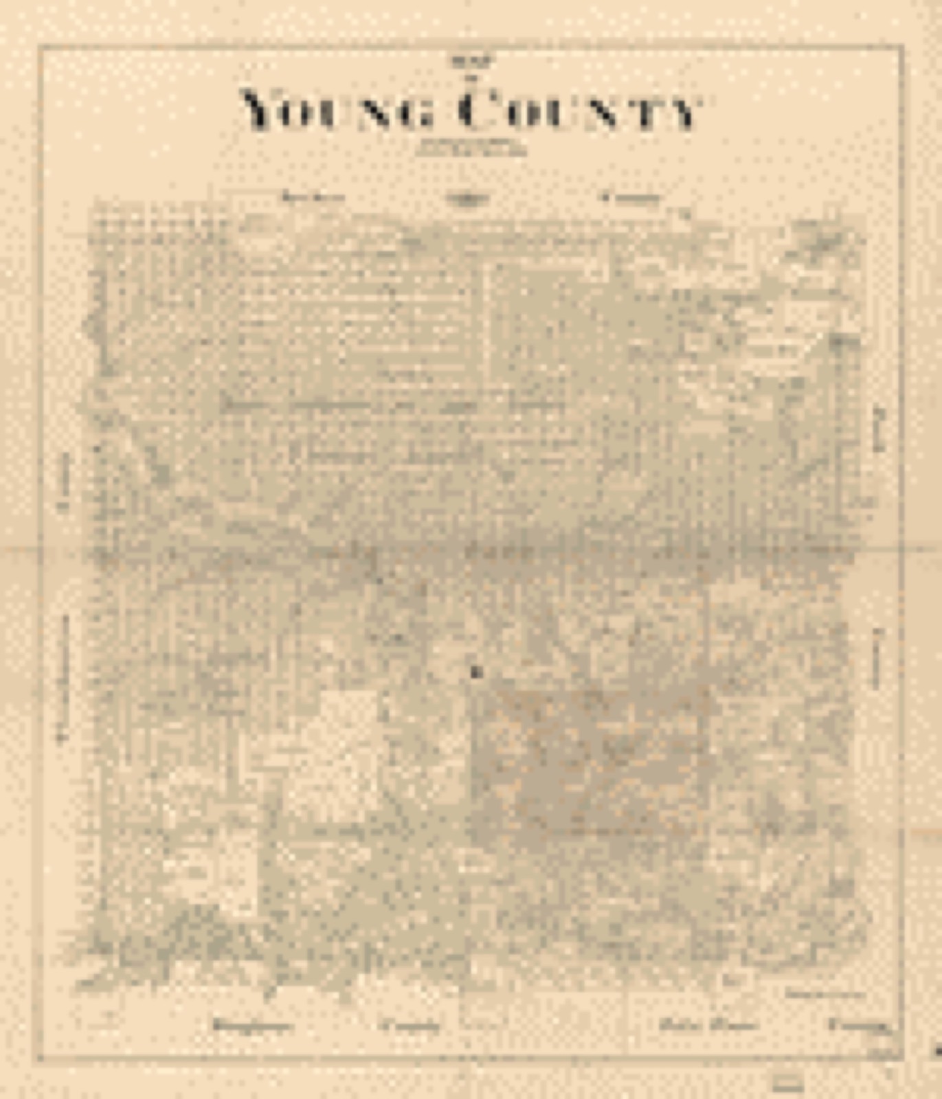 Land ownership map, 1898 - Map of Young County