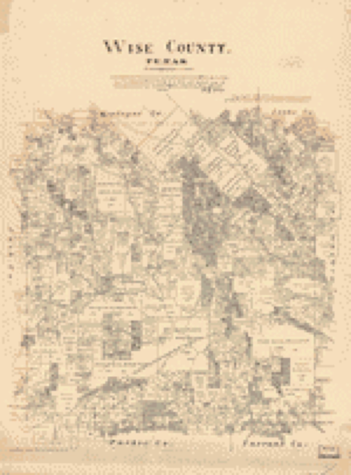 Land ownership map, 1879 - Wise County, Texas