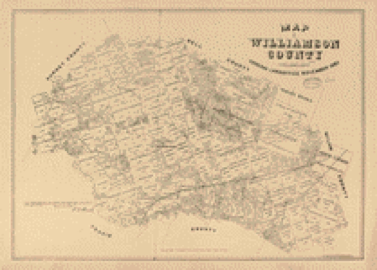 Land ownership map, 1880 - Map of Williamson County