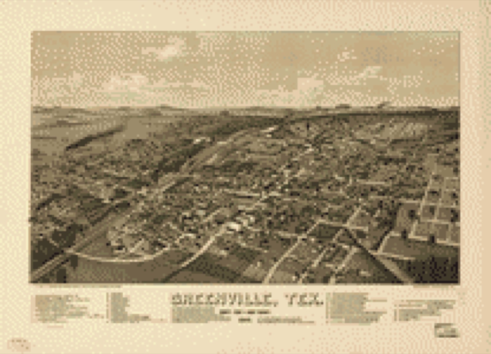 Bird's-eye view, 1886 - Greenville, Tex., county seat of Hunt County 1886