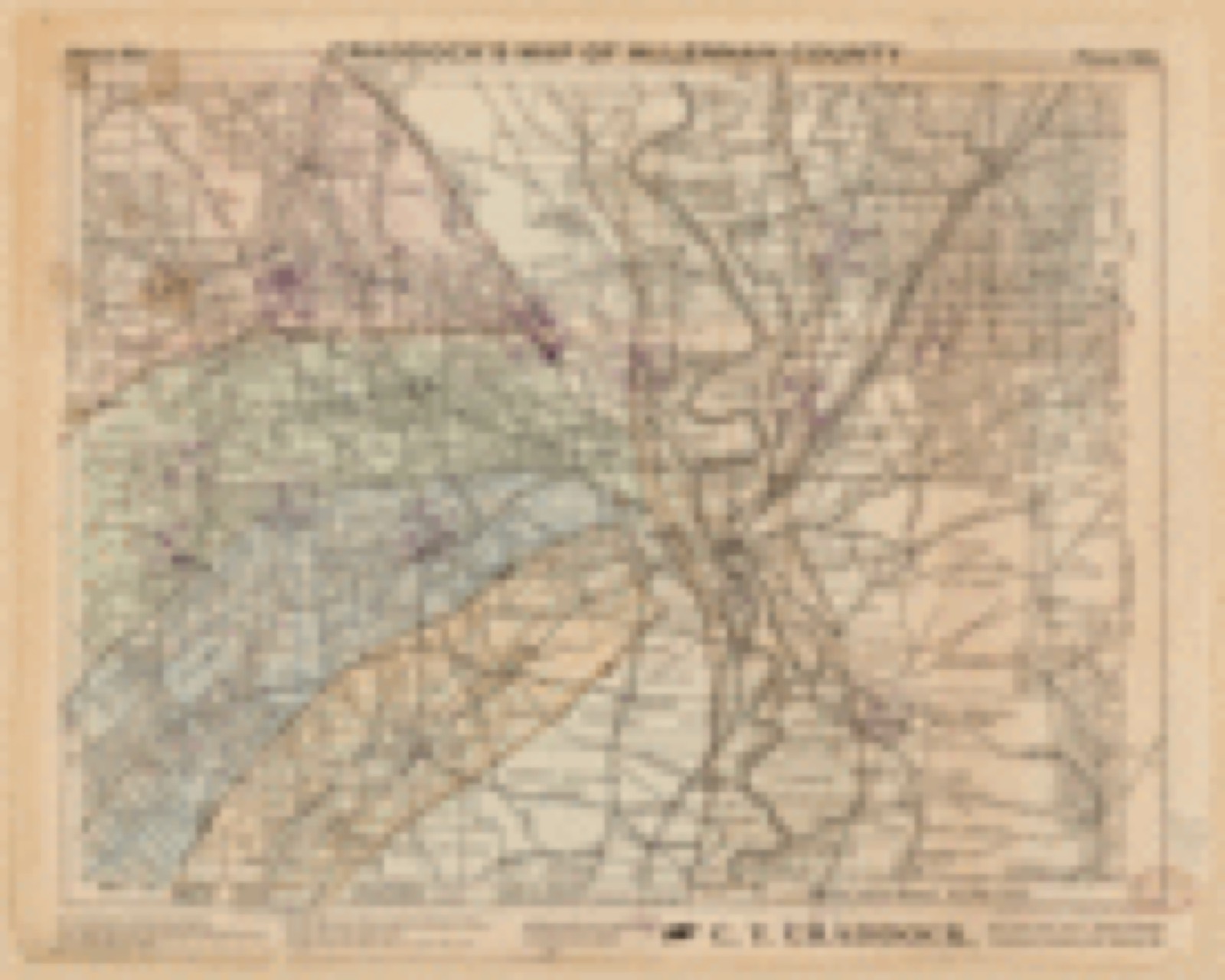 Land ownership map, 1919 - McLennan County, showing location shallow oil wells, deep tests now drilling, and locations made