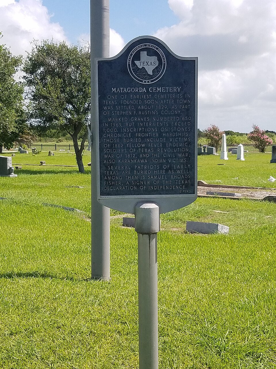 Photograph of Matagorda Cemetery