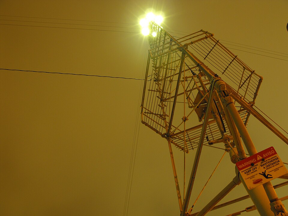 Photograph of Moonlight towers in Austin, Texas