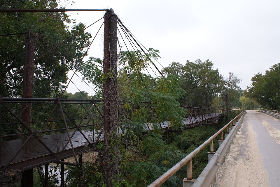 Photograph of Bluff Dale Suspension Bridge