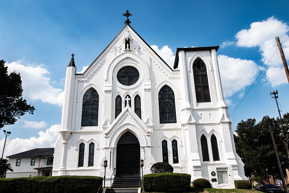 Photograph of Sacred Heart Catholic Church and School