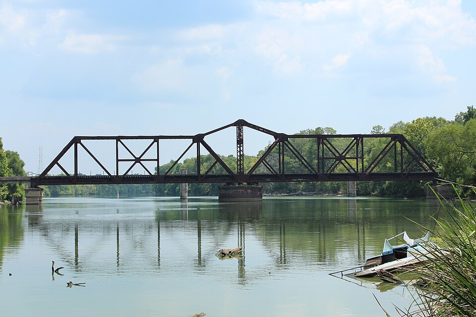 Photograph of Riverside Swinging Bridge