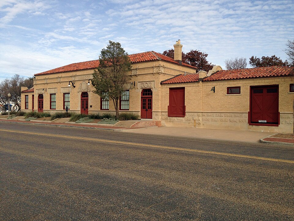 Photograph of Fort Worth and Denver South Plains Railway Depot