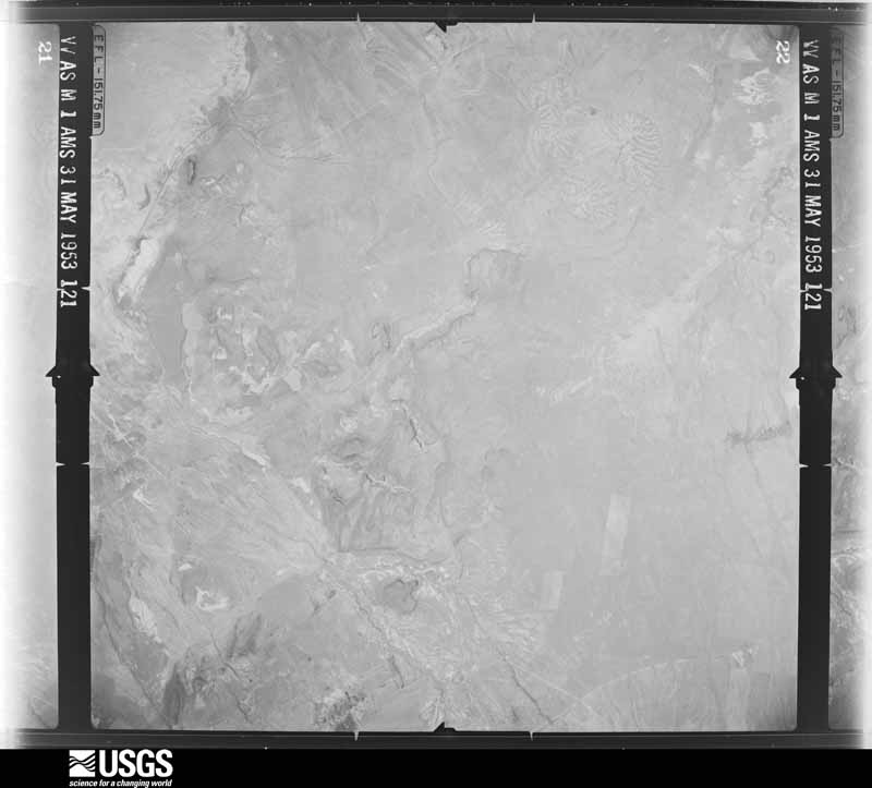 U.S. Geological Survey aerial photograph, 1953-05-31, scale 1:62400
