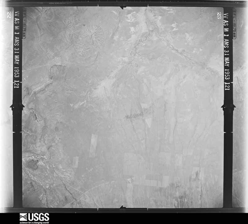 U.S. Geological Survey aerial photograph, 1953-05-31, scale 1:62400