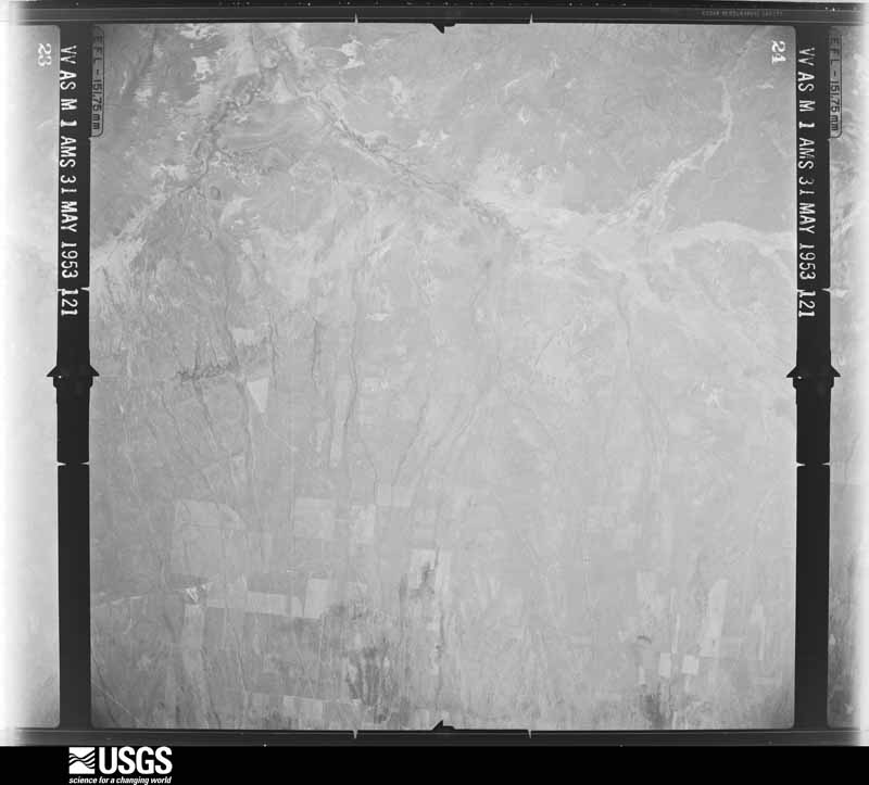 U.S. Geological Survey aerial photograph, 1953-05-31, scale 1:62400