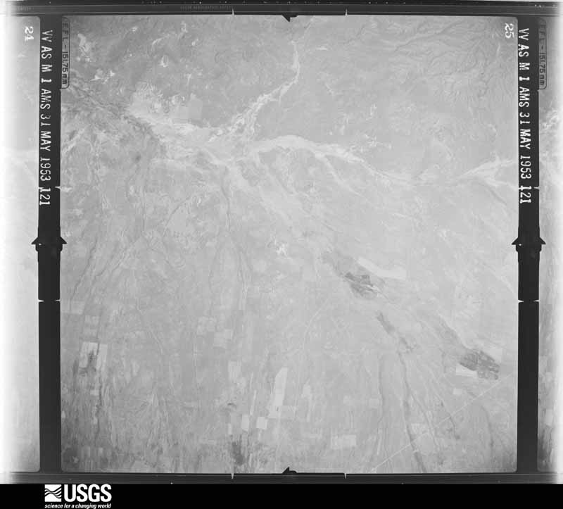 U.S. Geological Survey aerial photograph, 1953-05-31, scale 1:62400