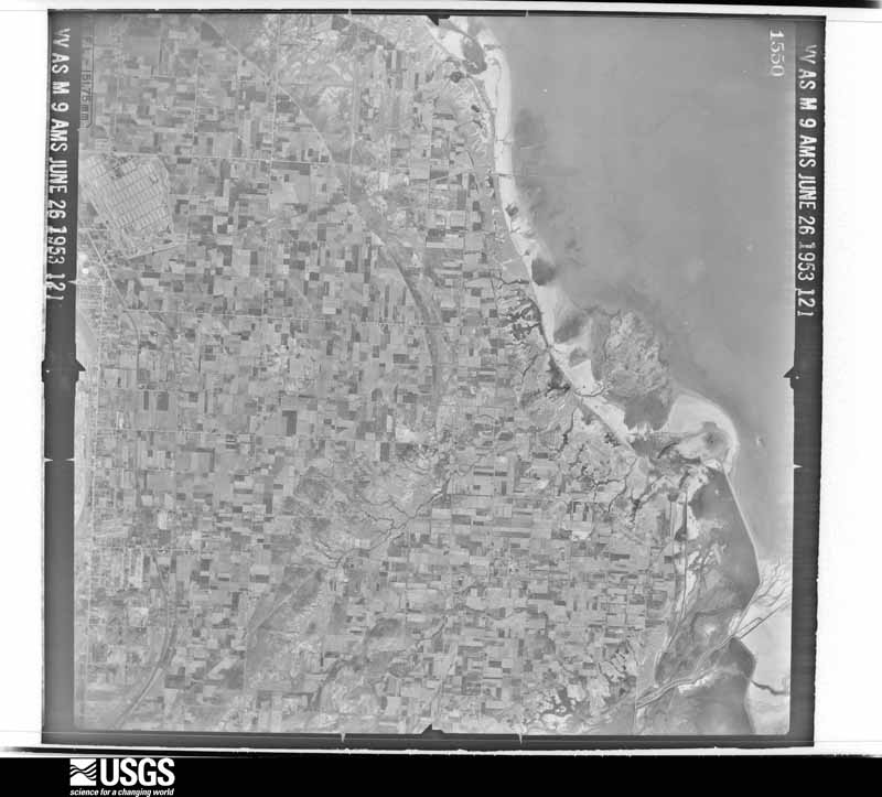 U.S. Geological Survey aerial photograph, 1953-06-26, scale 1:64000