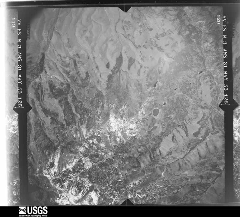 U.S. Geological Survey aerial photograph, 1953-05-31, scale 1:63300