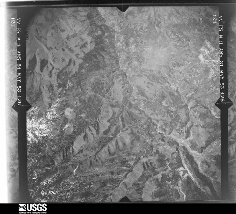 U.S. Geological Survey aerial photograph, 1953-05-31, scale 1:63300