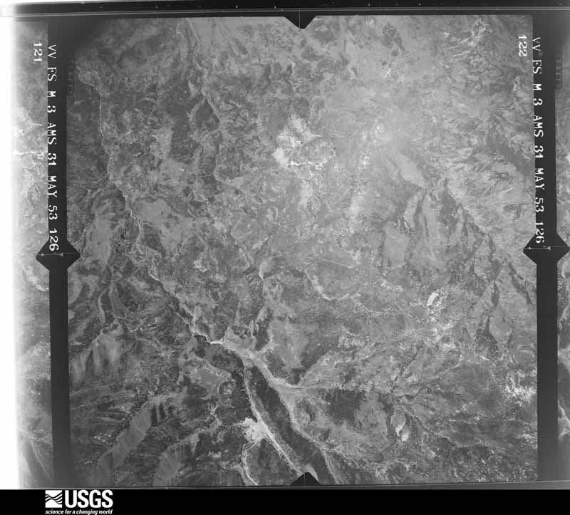 U.S. Geological Survey aerial photograph, 1953-05-31, scale 1:63300