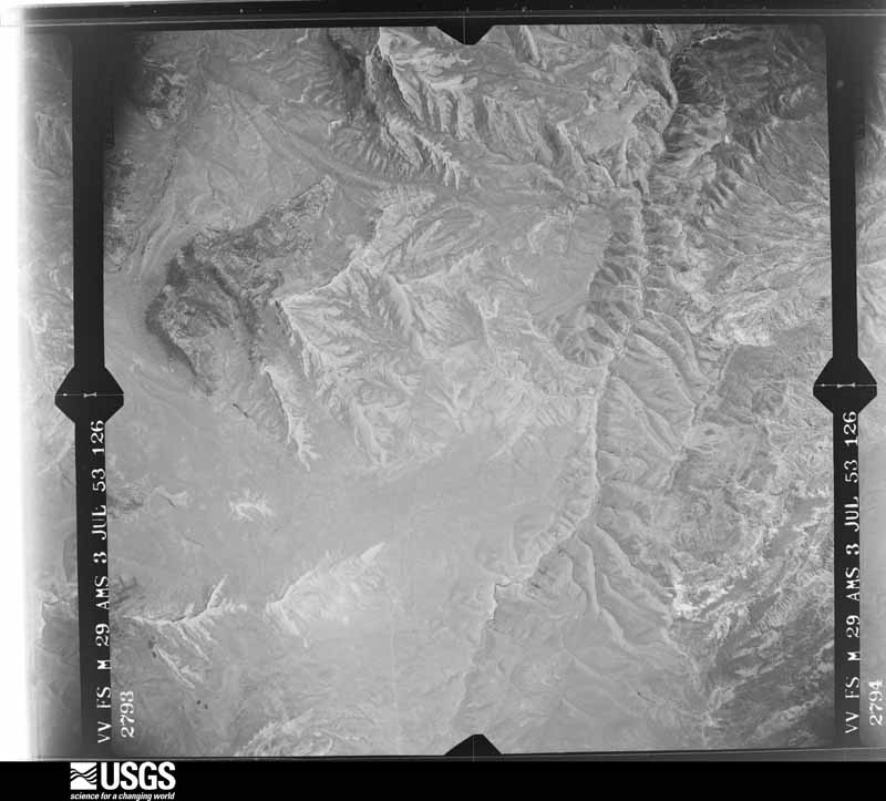 U.S. Geological Survey aerial photograph, 1953-07-03, scale 1:63300