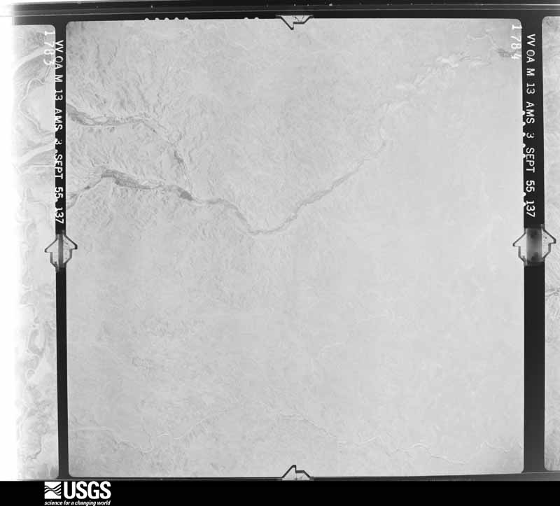 U.S. Geological Survey aerial photograph, 1955-09-03, scale 1:60000