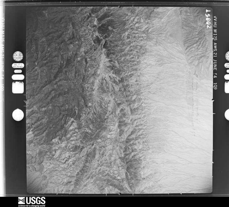 U.S. Geological Survey aerial photograph, 1954-06-21, scale 1:60000
