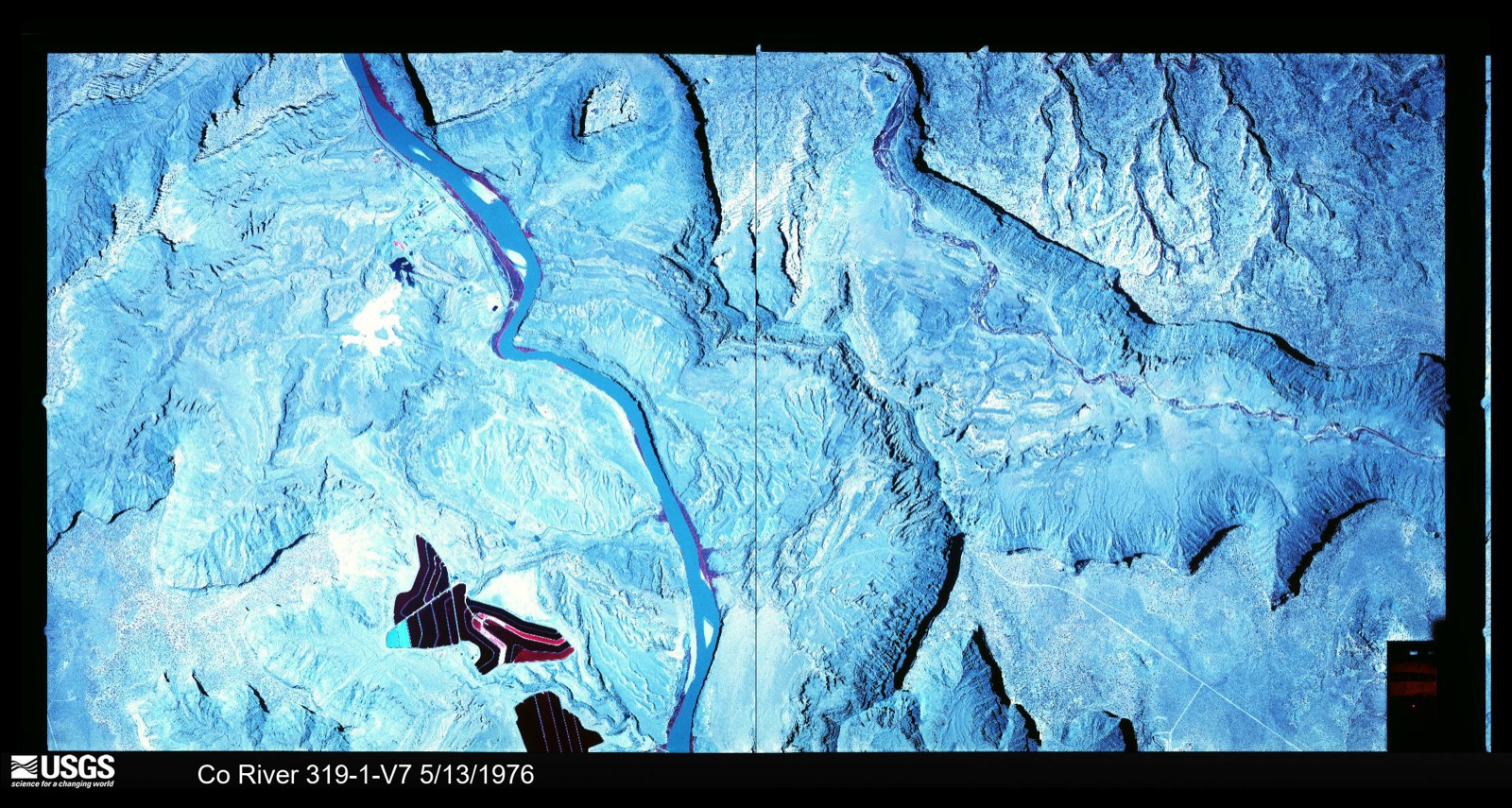 U.S. Geological Survey aerial photograph, 1976-05-13, scale 1:14000