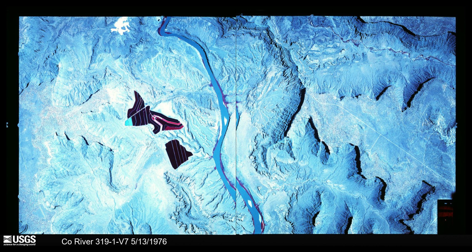 U.S. Geological Survey aerial photograph, 1976-05-13, scale 1:14000