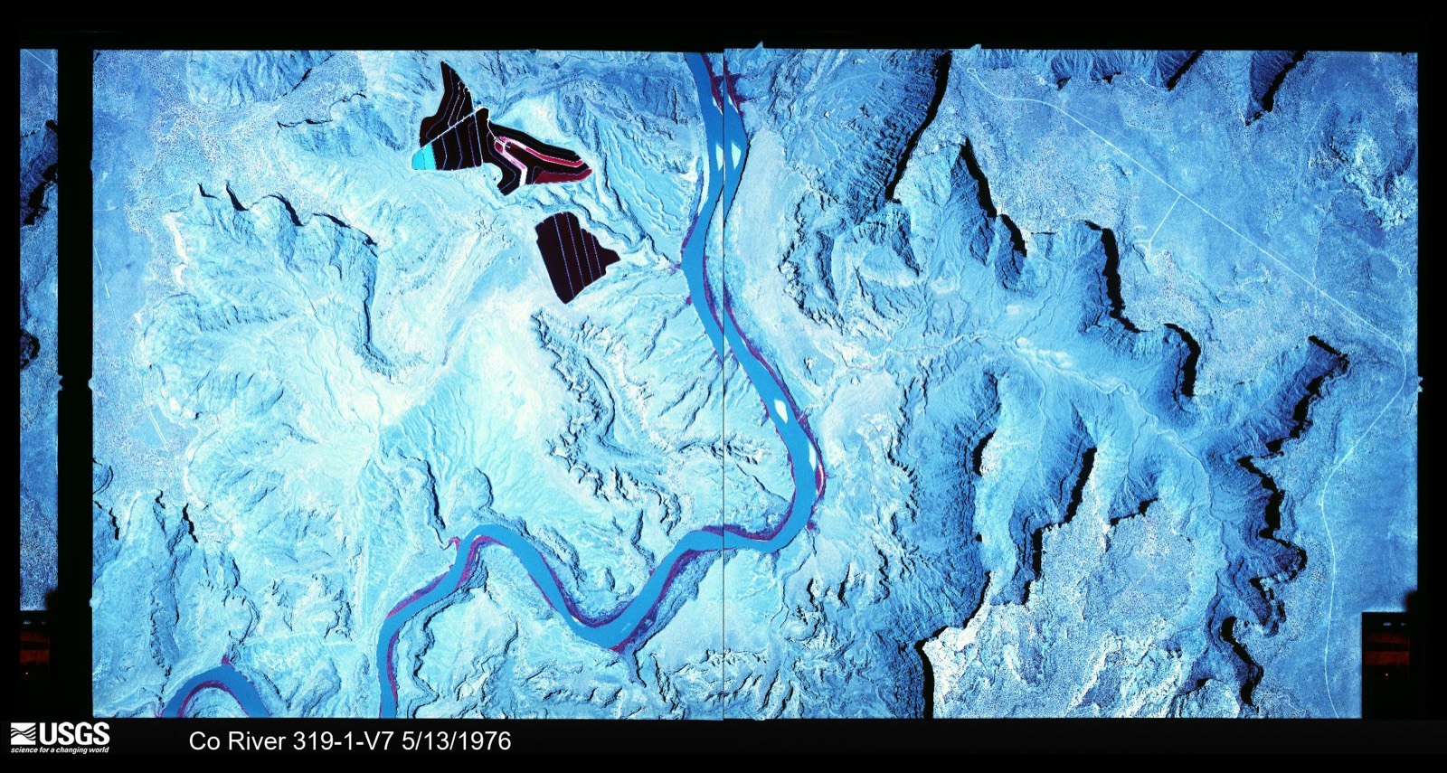 U.S. Geological Survey aerial photograph, 1976-05-13, scale 1:14000