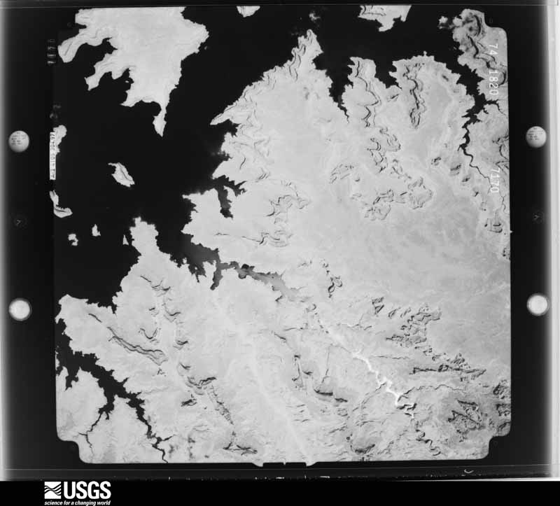 U.S. Geological Survey aerial photograph, 1974-06-20, scale 1:61000