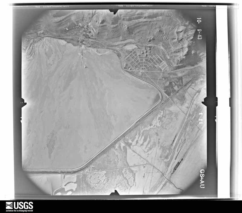 U.S. Geological Survey aerial photograph, 1943-10-09, scale 1:24000
