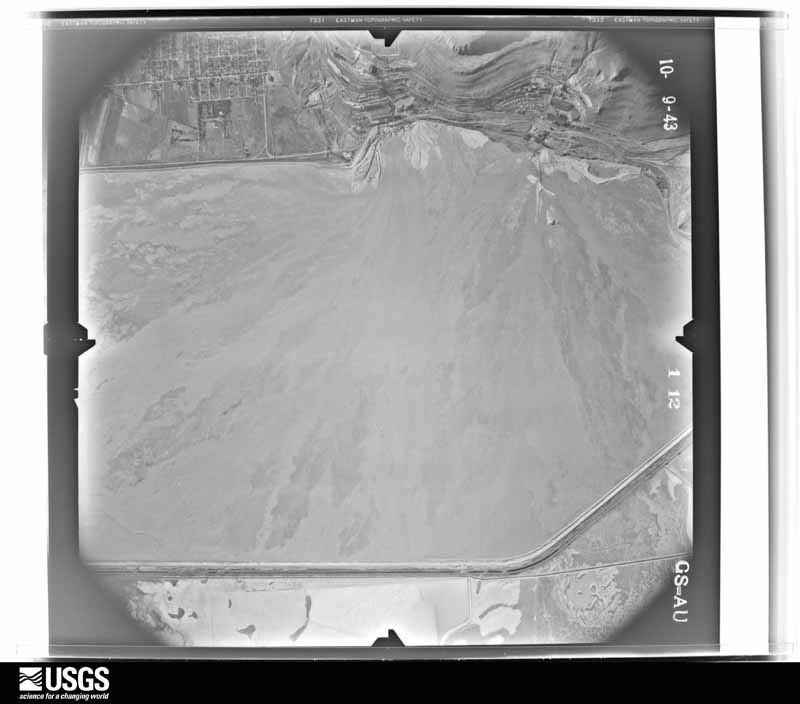 U.S. Geological Survey aerial photograph, 1943-10-09, scale 1:24000