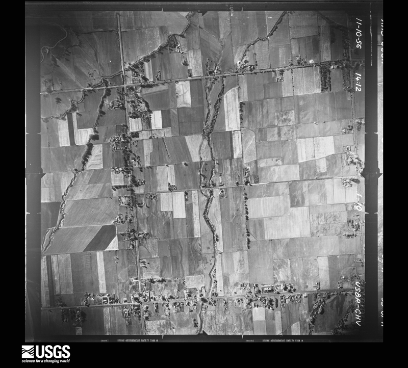 U.S. Geological Survey aerial photograph, 1956-11-01, scale 1:10000