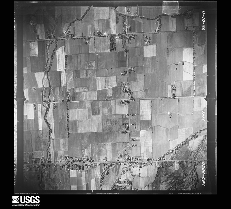 U.S. Geological Survey aerial photograph, 1956-11-01, scale 1:10000