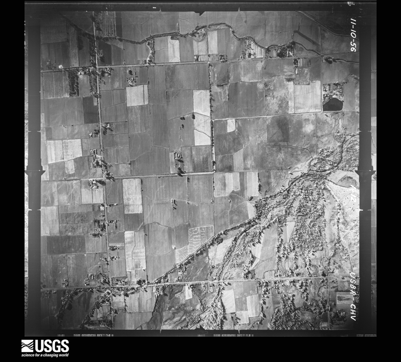 U.S. Geological Survey aerial photograph, 1956-11-01, scale 1:10000