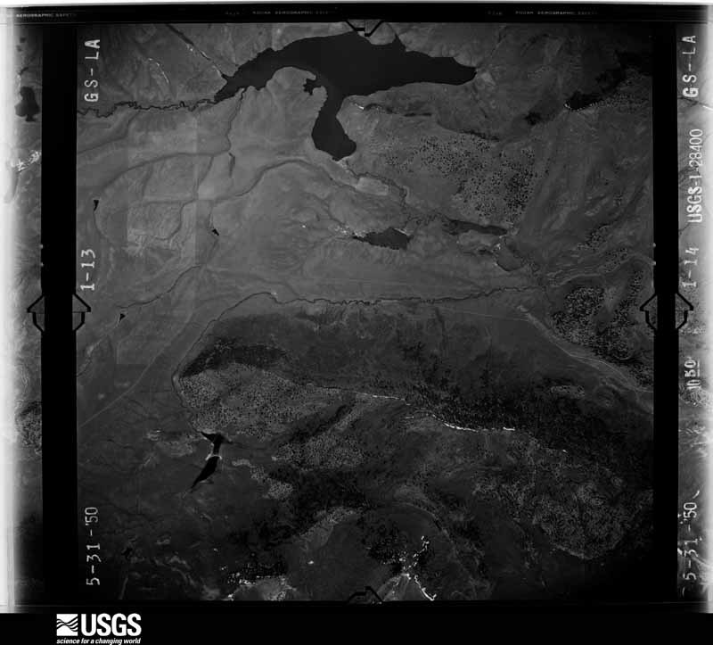 U.S. Geological Survey aerial photograph, 1950-06-11, scale 1:28400