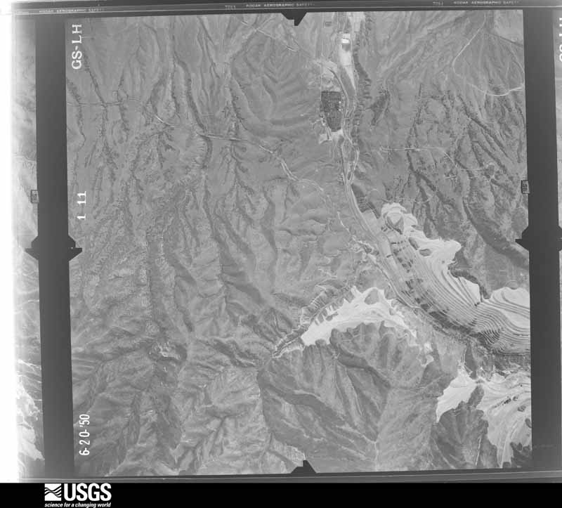 U.S. Geological Survey aerial photograph, 1950-08-01, scale 1:37400